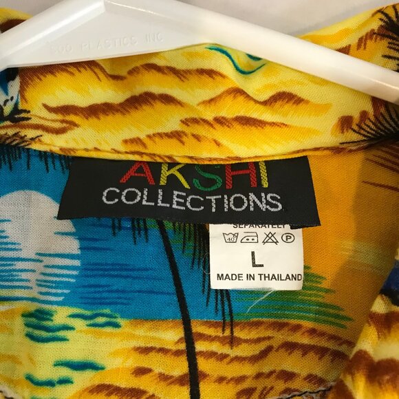 AKSHI MENS RAYON SHIRT SIZE L - Picture 5 of 7